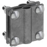 Зажим заземления IEK ZGC38-13-1-16-40 с разд. Крестообразный стержень-полоса/пруток оцинк. Сталь TD